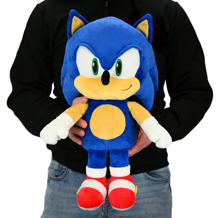 Sonic the Hedgehog HugMe Shake Action Plush toy featuring Sonic in a cuddly, soft plush with shake action design.