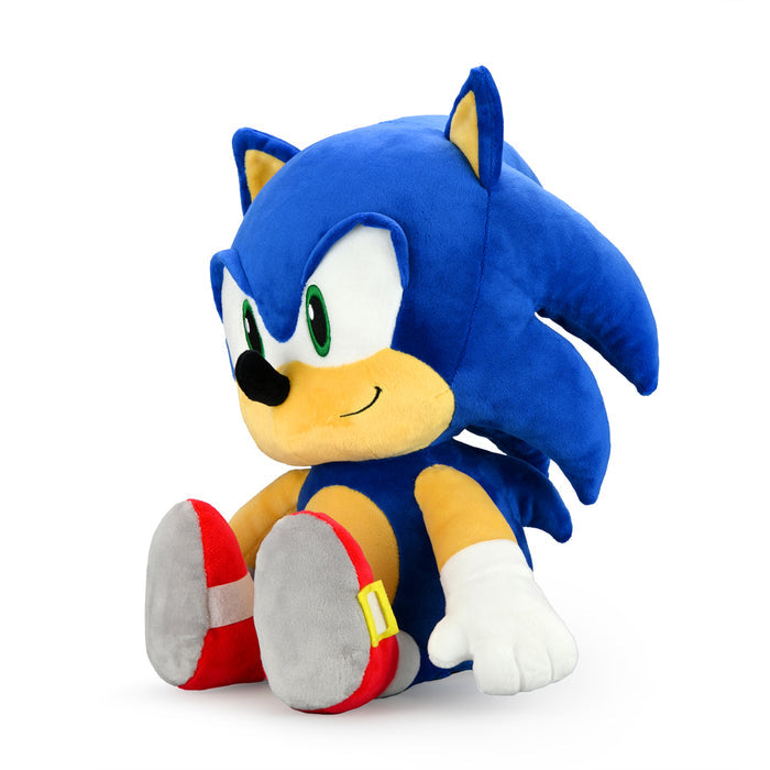 Sonic the Hedgehog HugMe Shake Action Plush toy featuring Sonic the Hedgehog character with soft plush fabric and shake action.