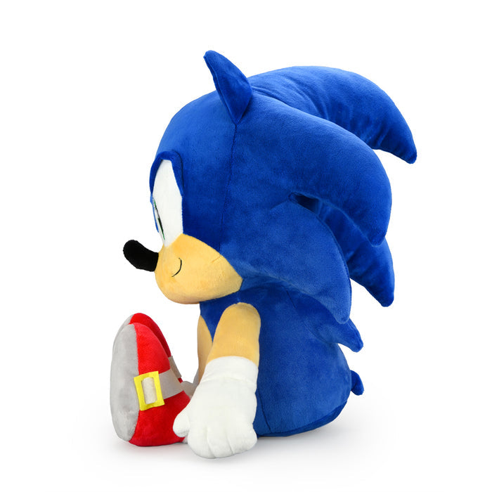 Sonic the Hedgehog HugMe Shake Action plush toy, soft Sonic character plush from Sonic the Hedgehog series.
