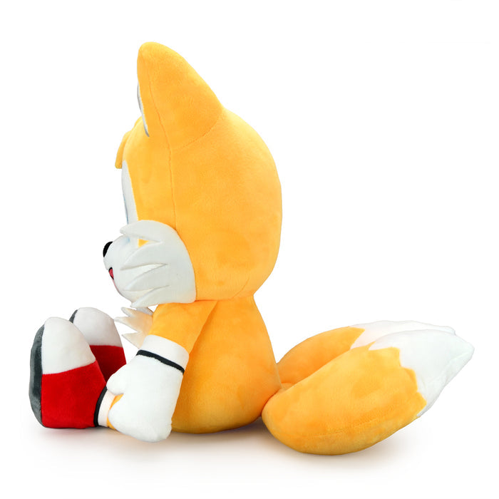 Sonic the Hedgehog Tails HugMe Shake Action Plush toy, soft and cuddly character plush from Sonic the Hedgehog series.