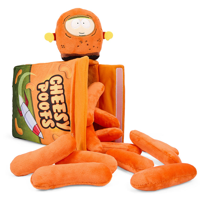South Park 11-inch Interactive Cheesy Poofs plush toy from South Park featuring soft fabric and detailed character design.