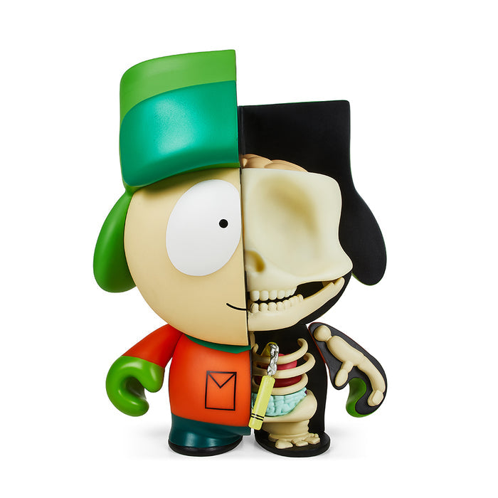 South Park Kyle Anatomy 8-inch vinyl art figure by Kidrobot, featuring detailed anatomical design and iconic character stance.