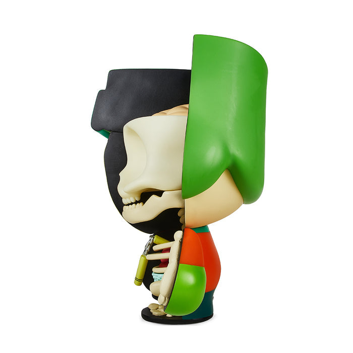 South Park Anatomy Kyle 8-inch vinyl art figure by Kidrobot, featuring detailed anatomical design and vibrant colors.