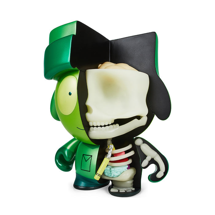 South Park Anatomy Kyle 8-inch vinyl art figure, pearlescent glow-in-the-dark limited edition by Kidrobot, detailed character design.