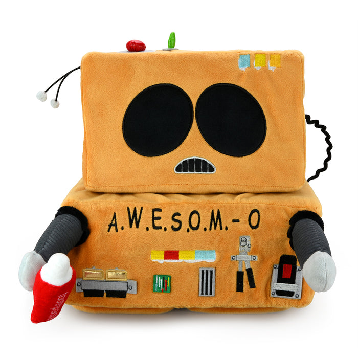 South Park AWESOM-O 4000 Cartman plush toy with soundchip, featuring soft fabric and detailed cartoon character design.