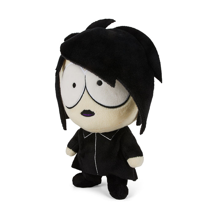 South Park Goth Kid Firkle 8-inch Phunny Plush by Kidrobot, soft and detailed plush toy featuring a goth-inspired character.