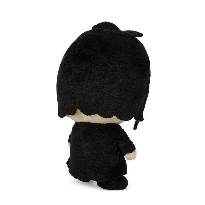 South Park Goth Kid Firkle 8-inch Phunny plush by Kidrobot, featuring a goth-style cartoon character with black clothing and spiked hair.