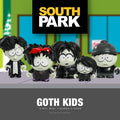 South Park Goth Kids vinyl mini figure 5-pack featuring four goth-themed characters from the South Park series.