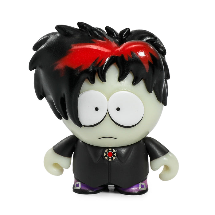 Set of five South Park Goth Kids vinyl mini figures showcasing distinctive goth clothing and accessories from the South Park series.