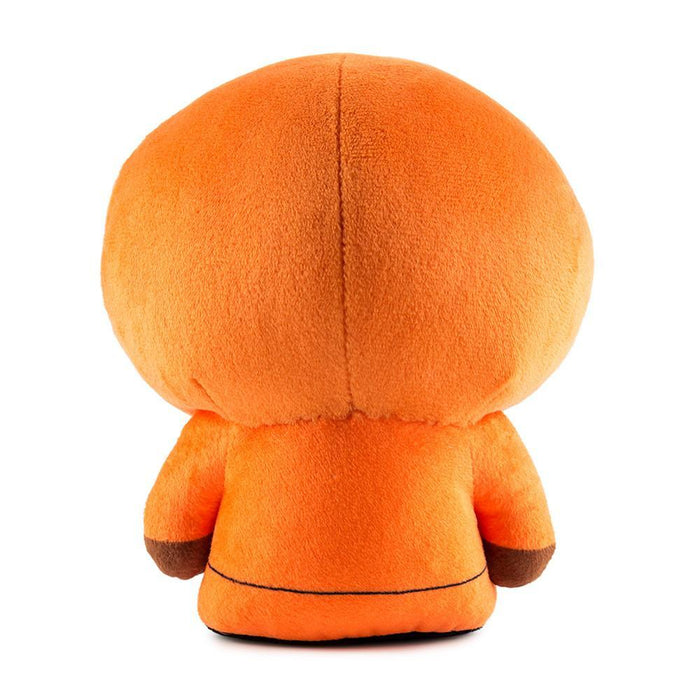 South Park Kenny 8-inch Phunny plush by Kidrobot, featuring Kenny wearing his iconic orange hoodie and smiling face.