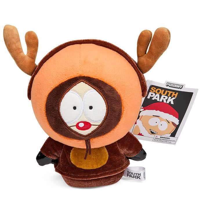 South Park Reindeer Kenny 8-inch Phunny Plush by Kidrobot showing plush toy with Reindeer Kenny costume and festive details