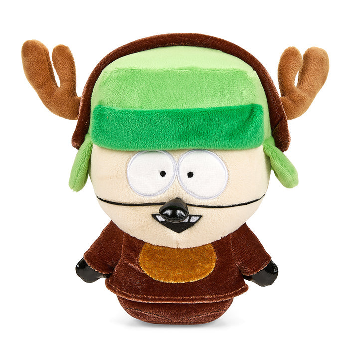 South Park Reindeer Kyle 8-inch Phunny Plush by Kidrobot, soft plush toy featuring Kyle dressed as a reindeer from South Park.