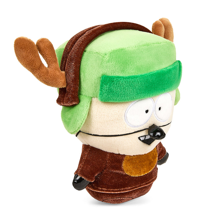 South Park Reindeer Kyle 8-inch Phunny Plush by Kidrobot, featuring plush fabric and detailed reindeer costume design.