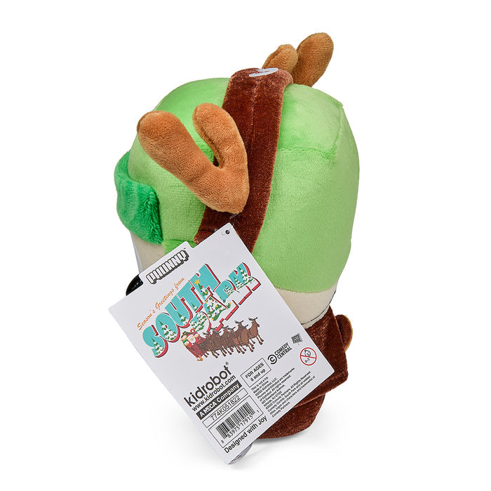 South Park Reindeer Kyle 8-inch Phunny Plush by Kidrobot, soft plush toy featuring Kyle dressed as reindeer from South Park.