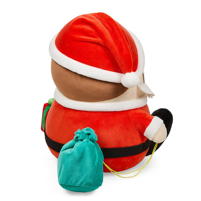 South Park Santa Cartman 16-inch medium plush toy by Kidrobot featuring Cartman dressed as Santa from the animated series.