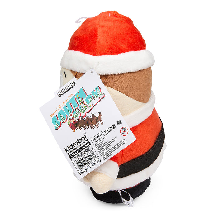 South Park Santa Cartman 8-inch Phunny plush by Kidrobot, soft fabric plush toy featuring Cartman dressed as Santa.