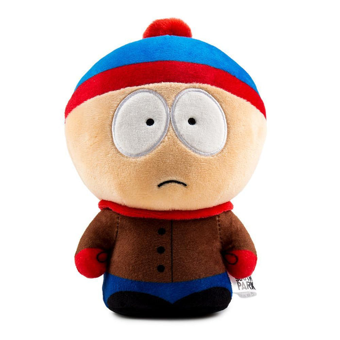 South Park Stan 8-inch Phunny Plush by Kidrobot showcasing Stan's signature hat, facial features, and plush fabric.