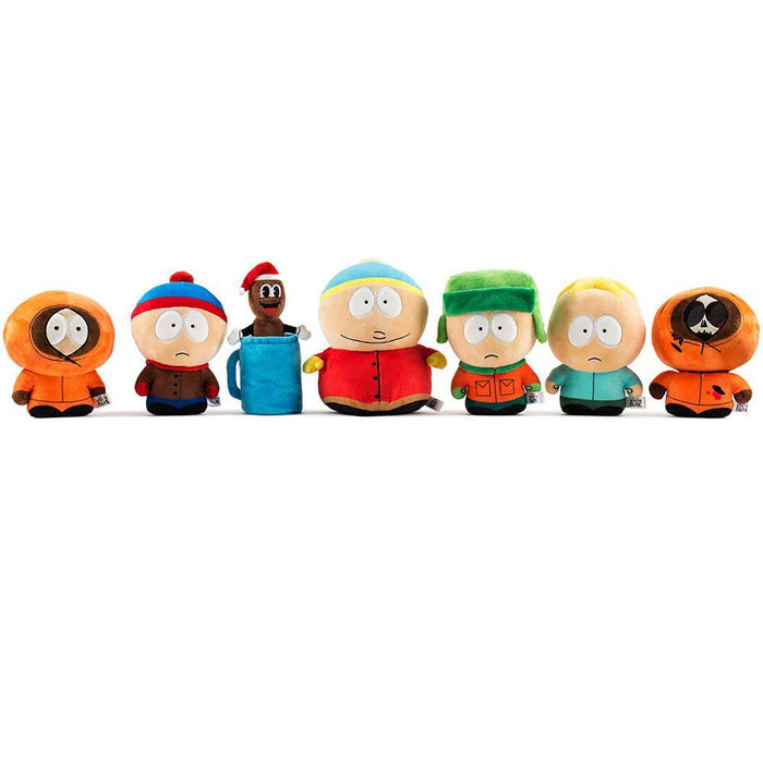 South Park Stan 8-inch Phunny Plush by Kidrobot showing a soft, detailed plush toy of Stan from South Park with his signature hat and outfit.