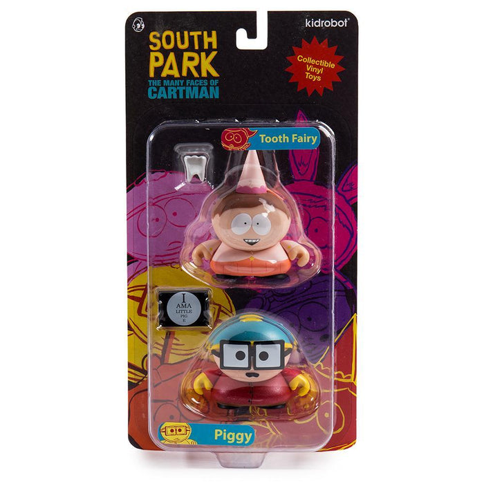 South Park Tooth Fairy and Piggy Cartman mini figures 2-pack, vinyl collectible toy set featuring characters from the animated series.