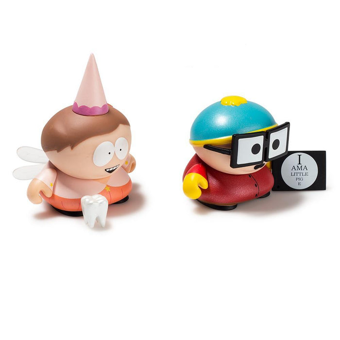 South Park Tooth Fairy and Piggy Cartman mini figures in 2-pack, vinyl collectible figures featuring iconic characters.