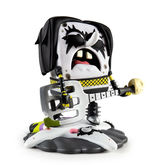 SpongeBob RockPants art toy figure by Kidrobot, black vinyl character with detailed design from SpongeBob SquarePants series.