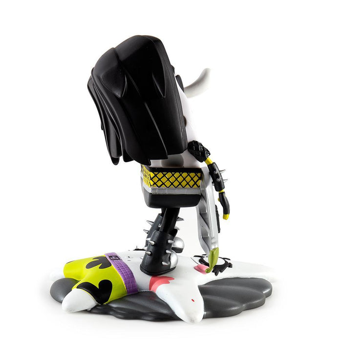 SpongeBob RockPants art toy figure by Kidrobot in black vinyl, featuring SpongeBob SquarePants character with detailed design.