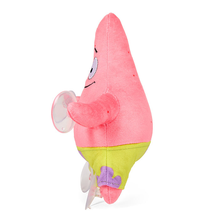 8-inch Plush Window Clinger of Happy Patrick from SpongeBob SquarePants featuring a soft, colorful plush design for window display.