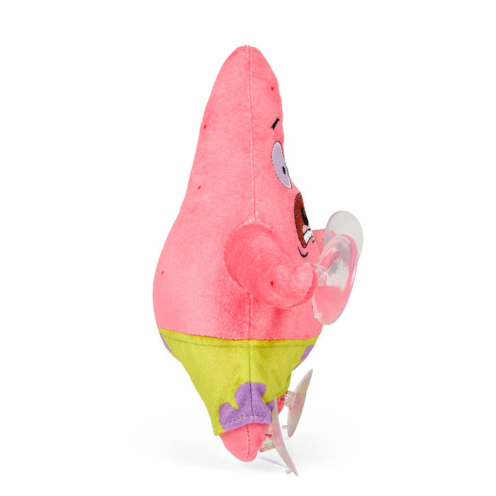 8-inch SpongeBob SquarePants plush window clinger featuring a scared Patrick character from the SpongeBob SquarePants series.