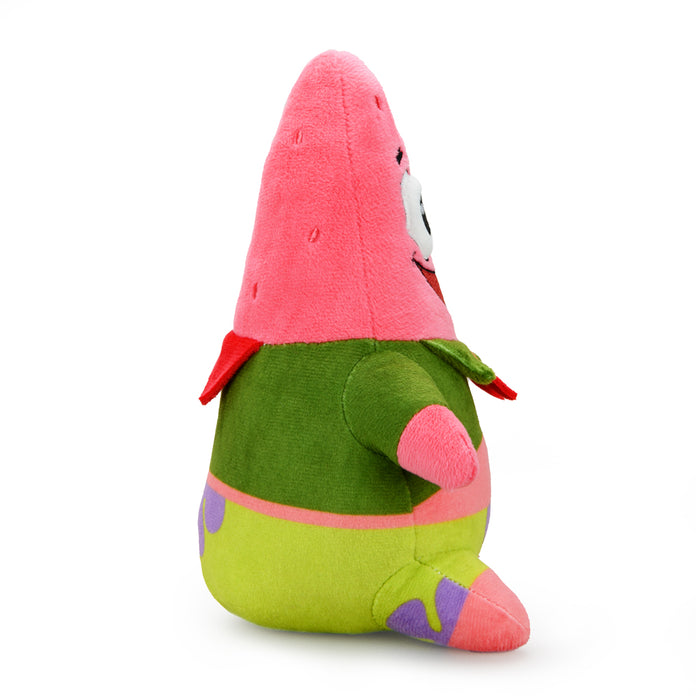 SpongeBob SquarePants Kamp Koral Patrick Phunny plush toy by Kidrobot featuring a soft, cuddly fabric plush of Patrick Star from Kamp Koral.