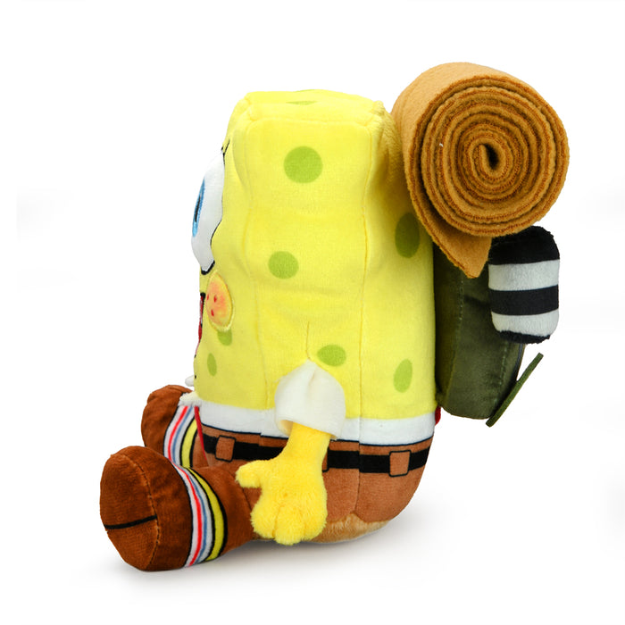 SpongeBob SquarePants Kamp Koral Phunny Plush by Kidrobot, soft plush toy featuring SpongeBob in Kamp Koral attire.