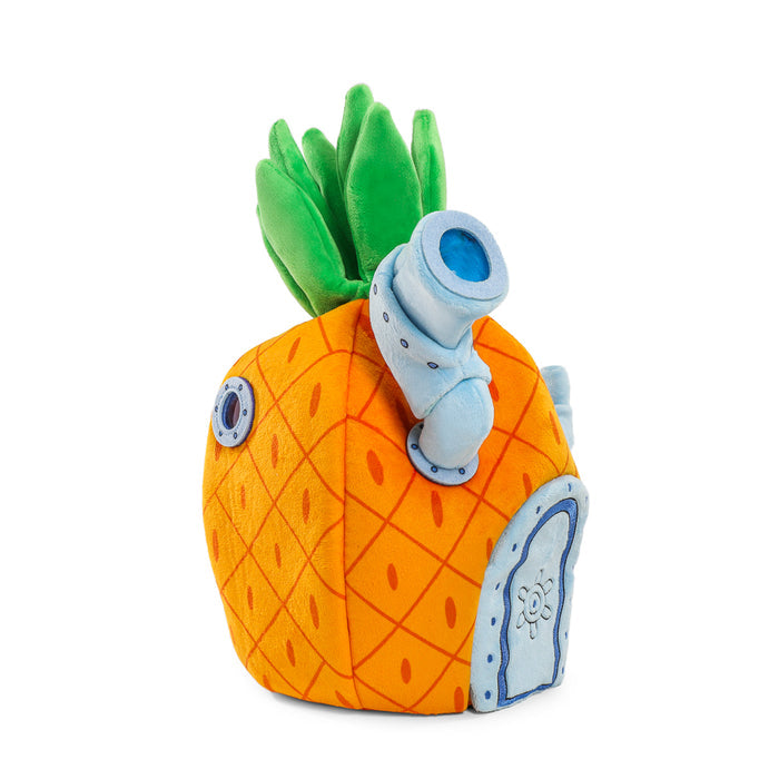 SpongeBob SquarePants pineapple plush toy featuring vibrant colors and soft fabric, designed as an interactive plush for kids.