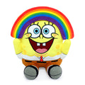 Colorful SpongeBob SquarePants Rainbow 8-inch Phunny plush toy showcasing SpongeBob's cheerful face and vibrant rainbow design.