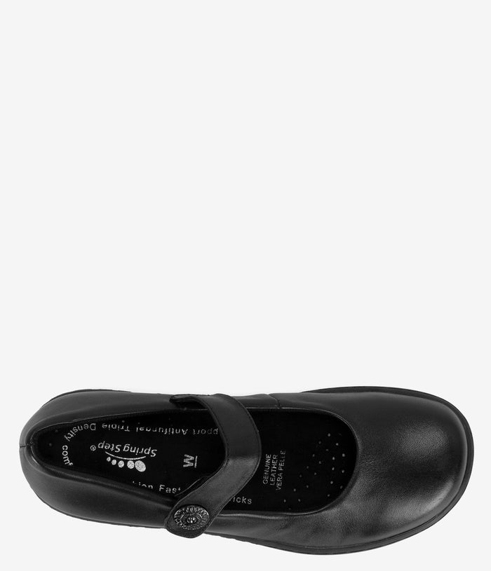Spring Step Professional Wisteria Slip Resistant Mary Jane - Black