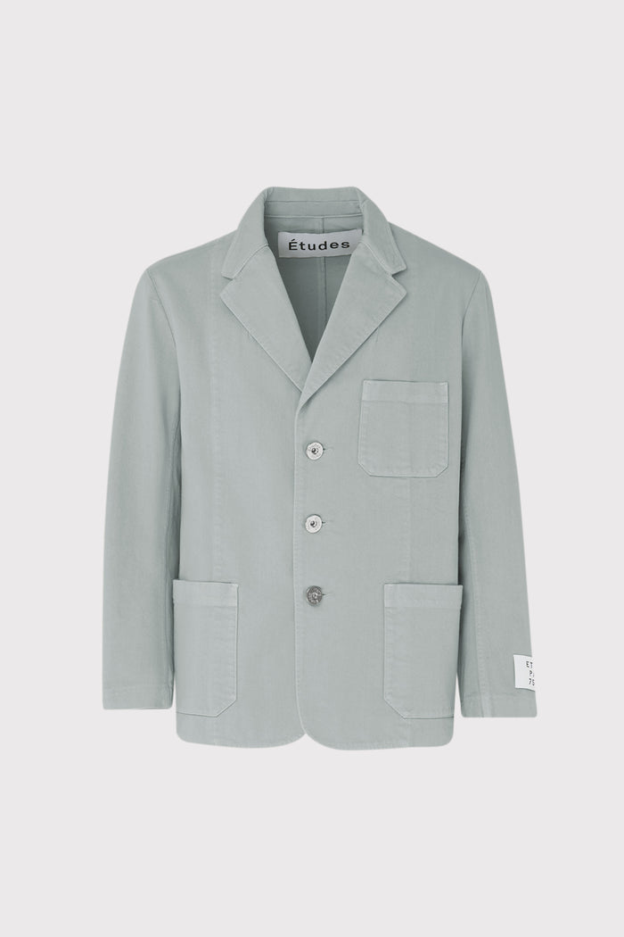 ÉTUDES SQUARE DENIM DYED PIGEON OUTERWEAR 1