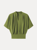 OGLmove V-Neck Short Sleeve Top Peri Green XS