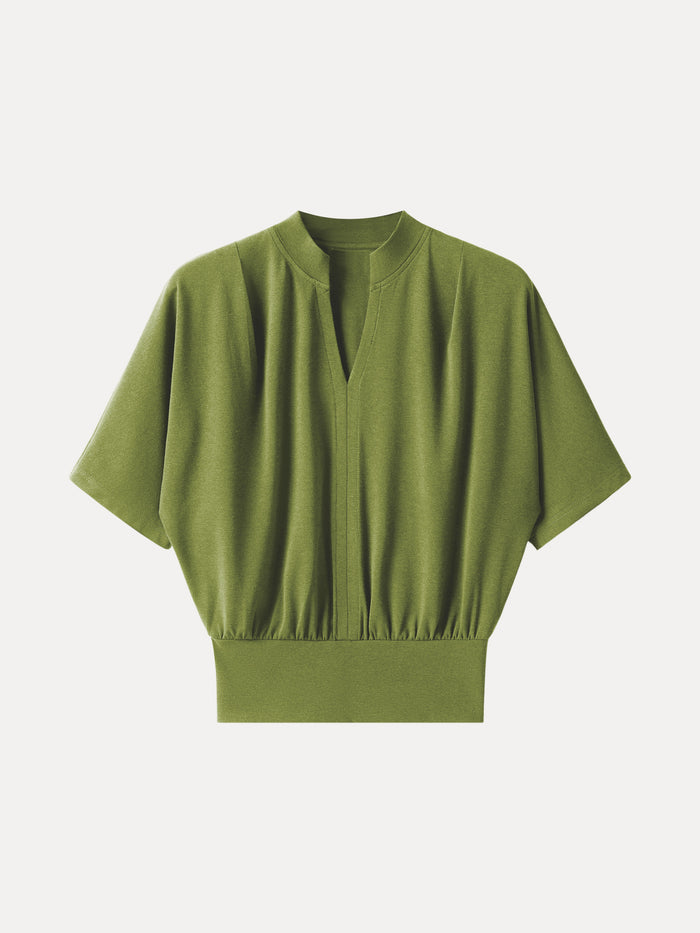 OGLmove V-Neck Short Sleeve Top Peri Green XS