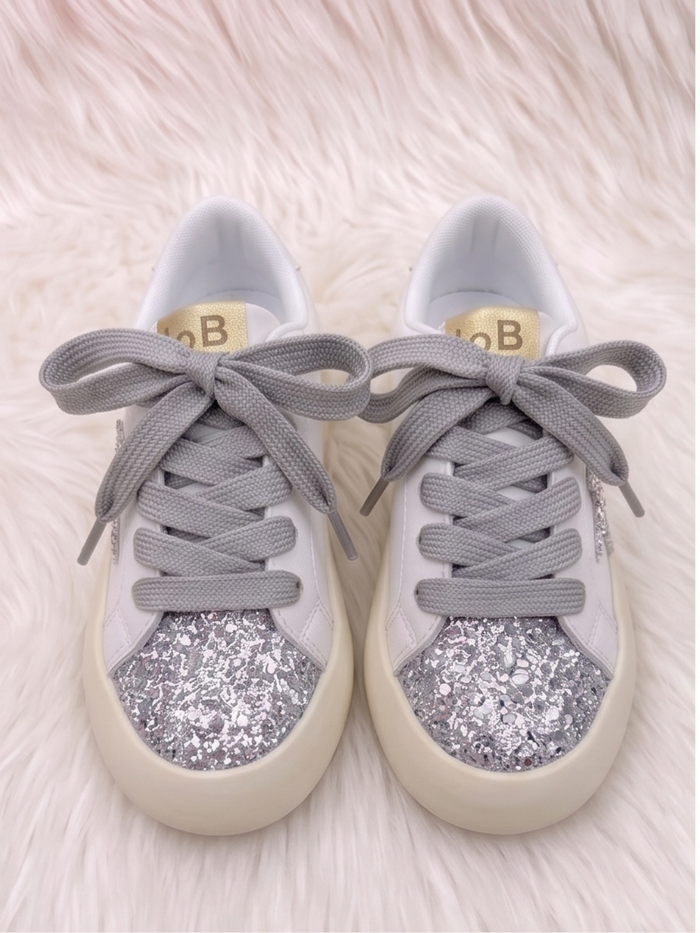 Starlight Sparkle Glitter Star Sneakers Mia Belle Girls