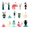 Mini vinyl art figure from Tara McPherson's Stellar Dream Scouts series, showing a colorful, whimsical character in a blind box packaging.
