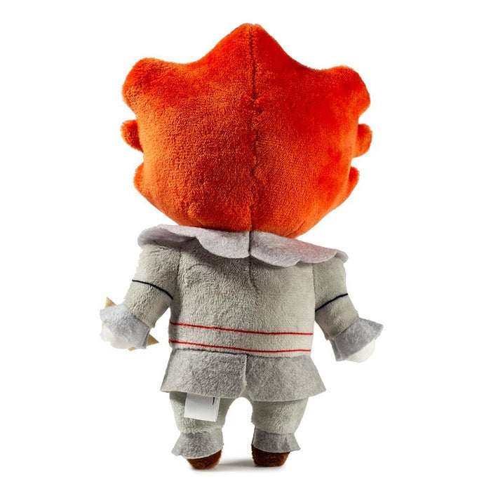 Stephen King's IT Pennywise horror plush by Kidrobot, soft and detailed Pennywise clown toy from the IT horror franchise.