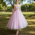 Strapless Pink Women's Cocktail & Party Dresses with Low Back - Rosymae