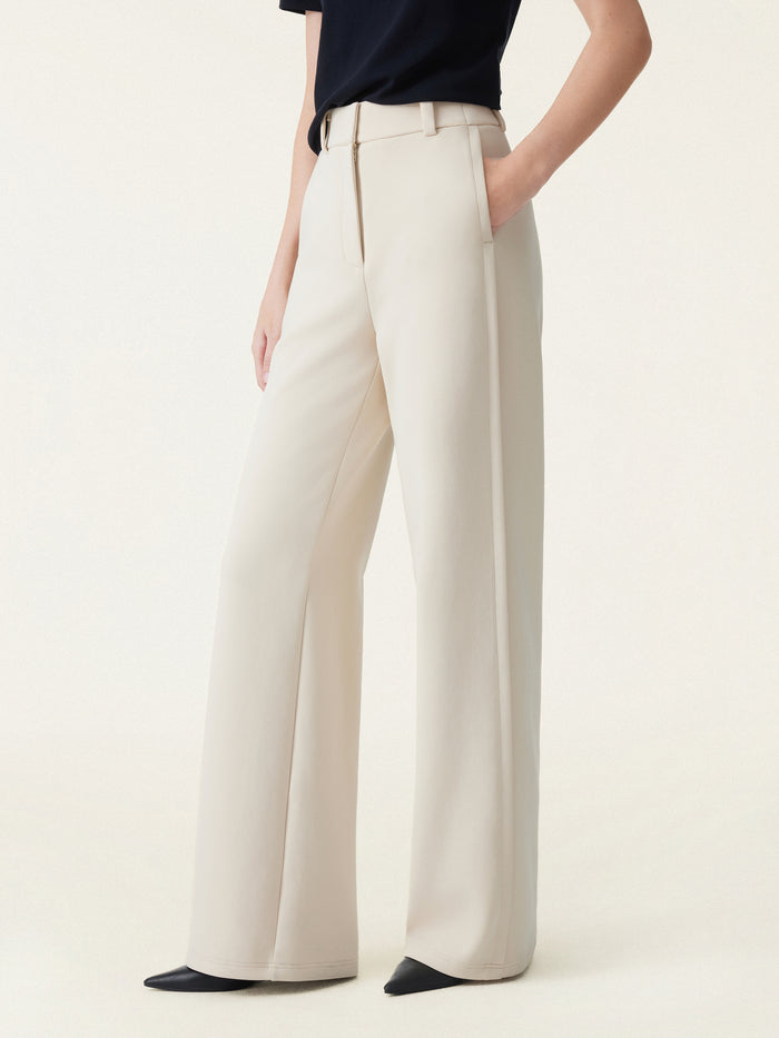 OGLmove Stretchy Mid Rise Wide Leg Trouser Regular Morning Mist