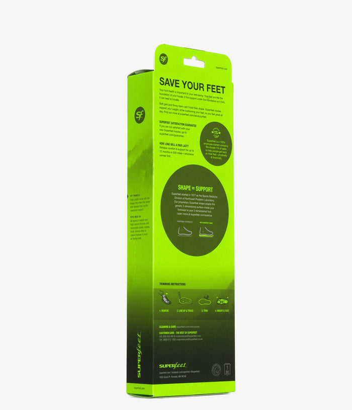 Superfeet All-Purpose Support High Arch Insoles (Green) - Green