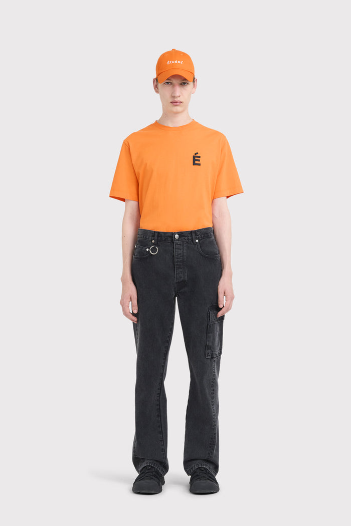ÉTUDES SURFACE DENIM WASHED BLACK TROUSERS 3