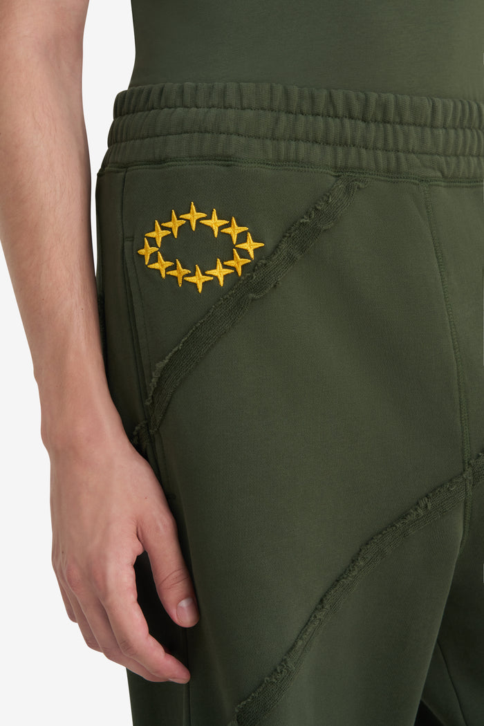 SWEATPANTS CUTS XXS / DK GREEN