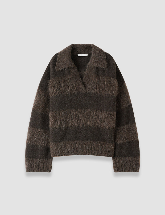 Take Brushed Alpaca Striped Jumper