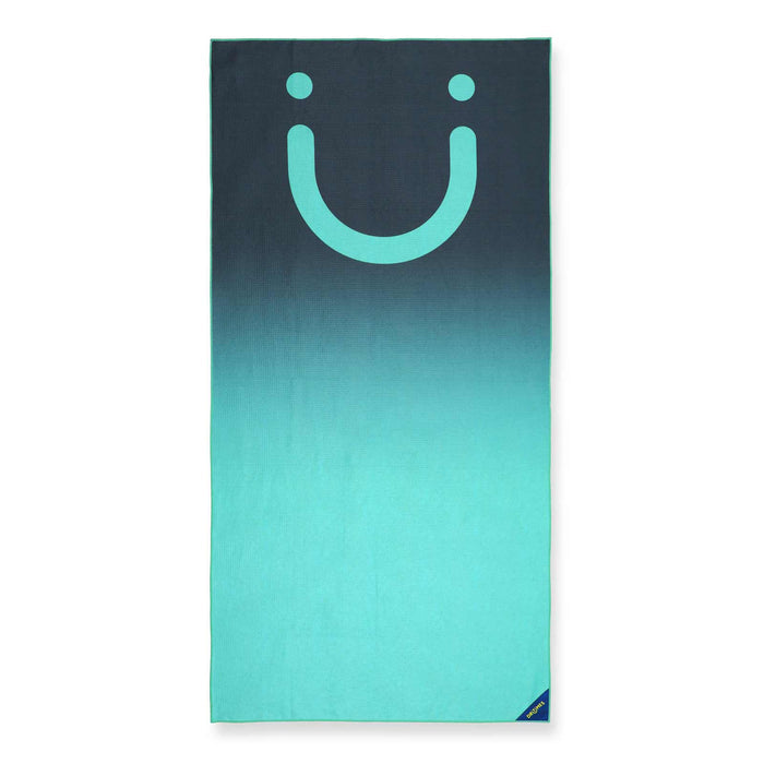 Teal Charcoal Fade Staple Beach Towel