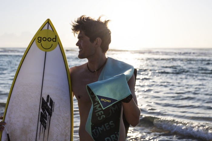 Teal Charcoal Fade Staple Beach Towel