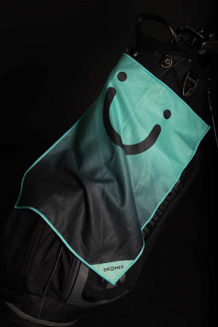 Teal / Charcoal Fade Staple Golf Towel