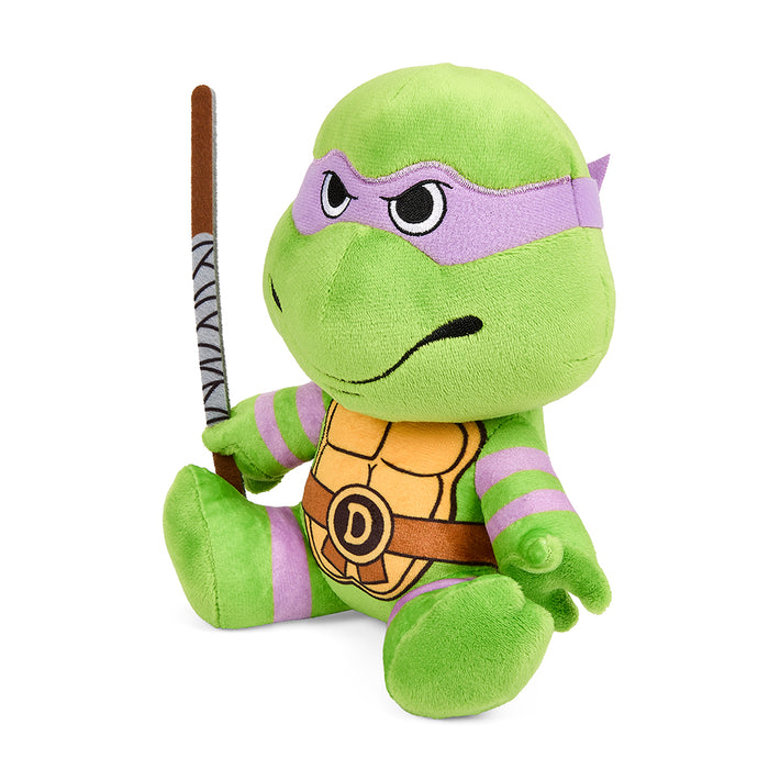Teenage Mutant Ninja Turtles Donatello plush toy, 7.5-inch soft cartoon character from the Phunny Plush series.