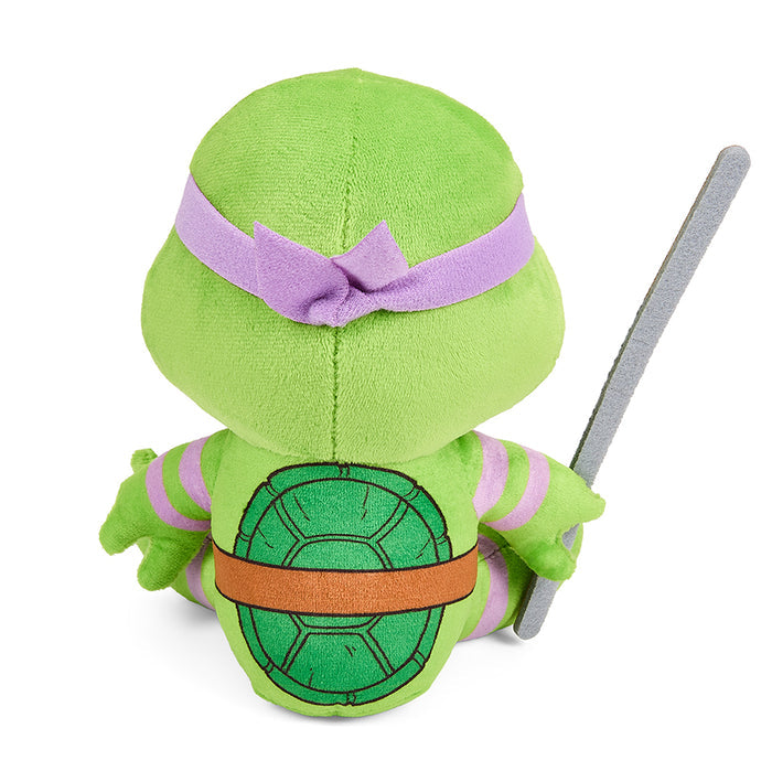 Teenage Mutant Ninja Turtles Donatello Phunny plush toy, 7.5-inch soft plush character with purple mask and detailed turtle shell.